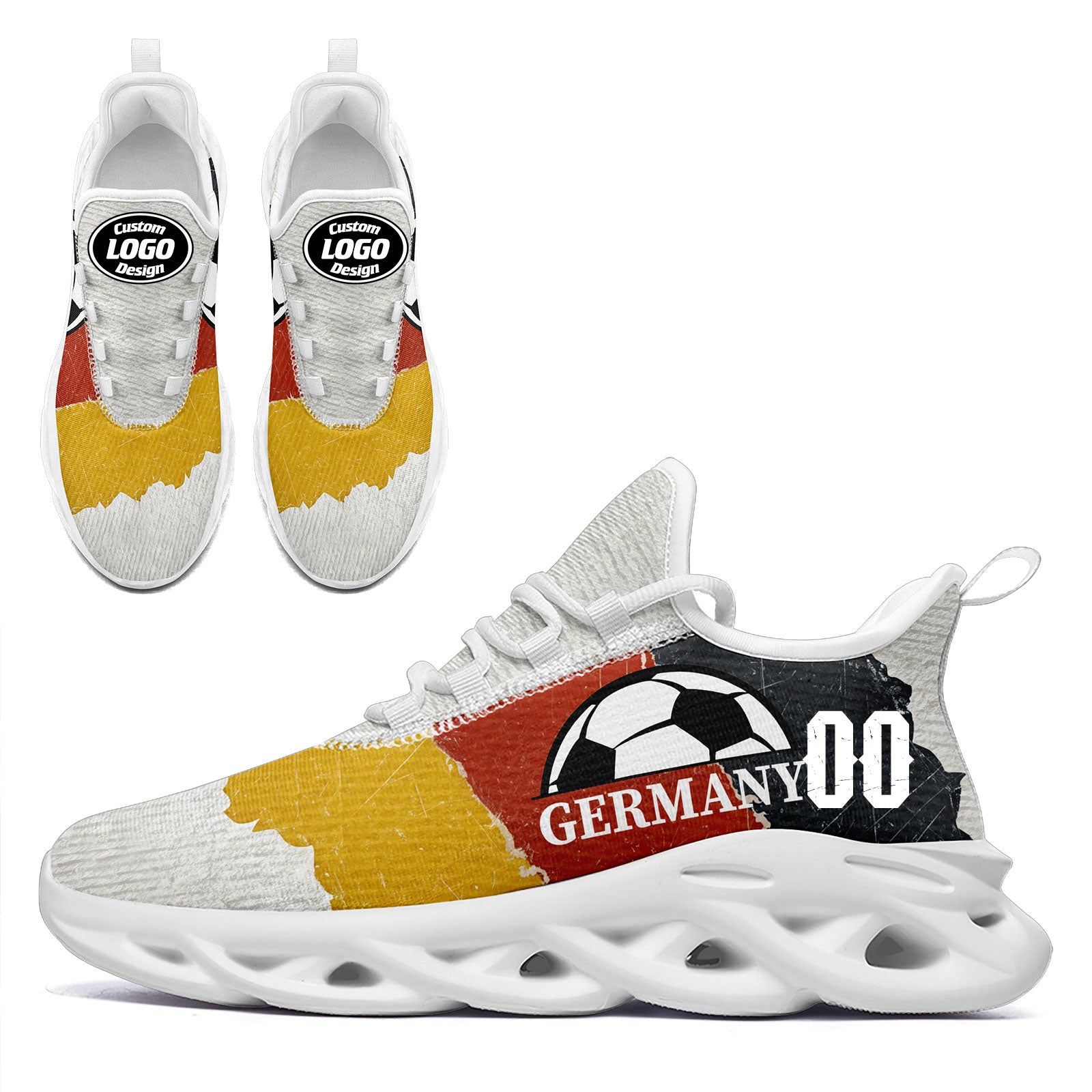 Custom 2026 World Cup Germany High Quality Soccer Stadium Version Jersey Sneakers Sports Shoes and Hat Combo Offer Personalized Team Name and Logo ZH-F025071-7