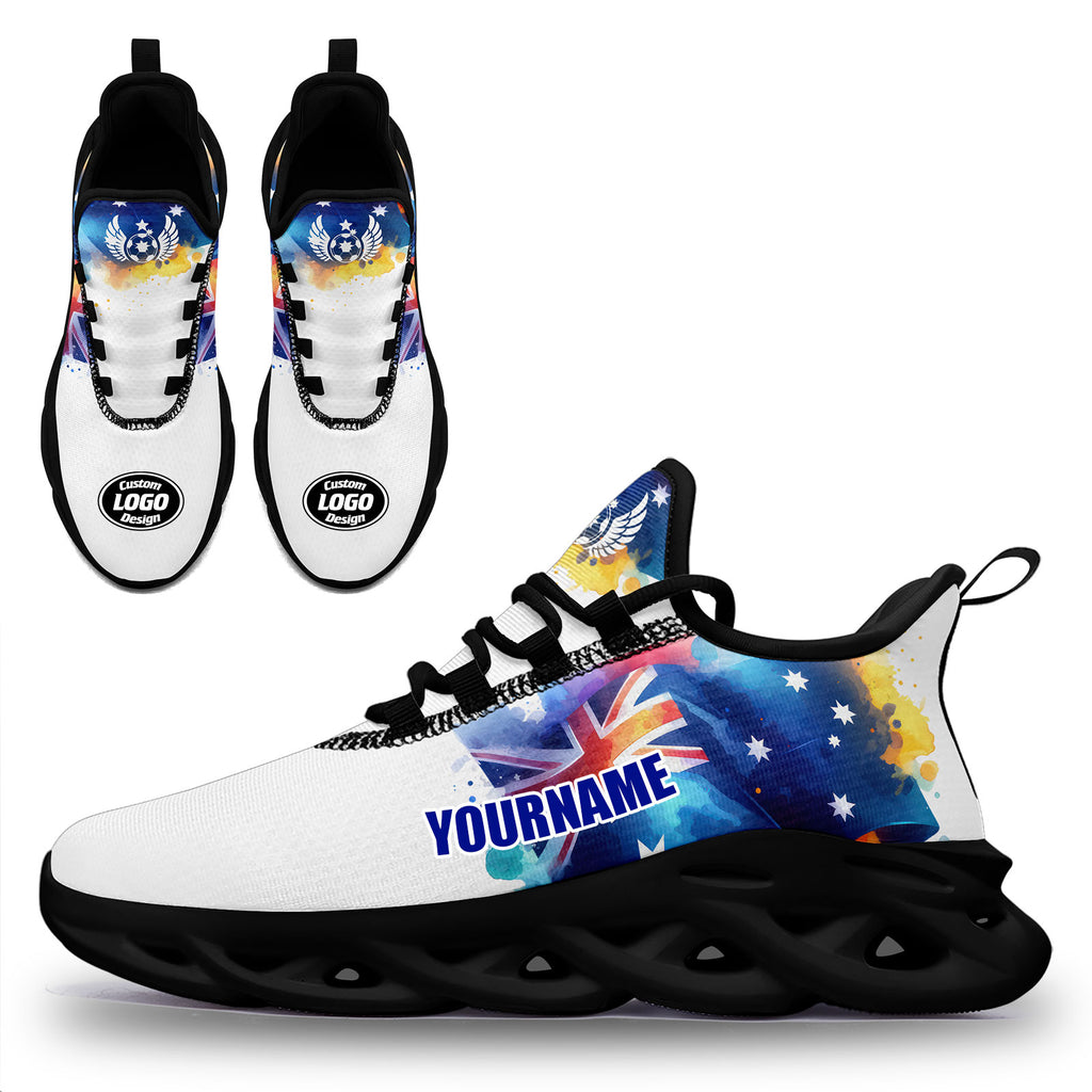 Custom Australia 2026 World Cup High Quality Soccer Stadium Version Jersey Sneakers Sports Shoes and Hat Combo Offer Personalized Team Name and Logo ZH-F025140-6
