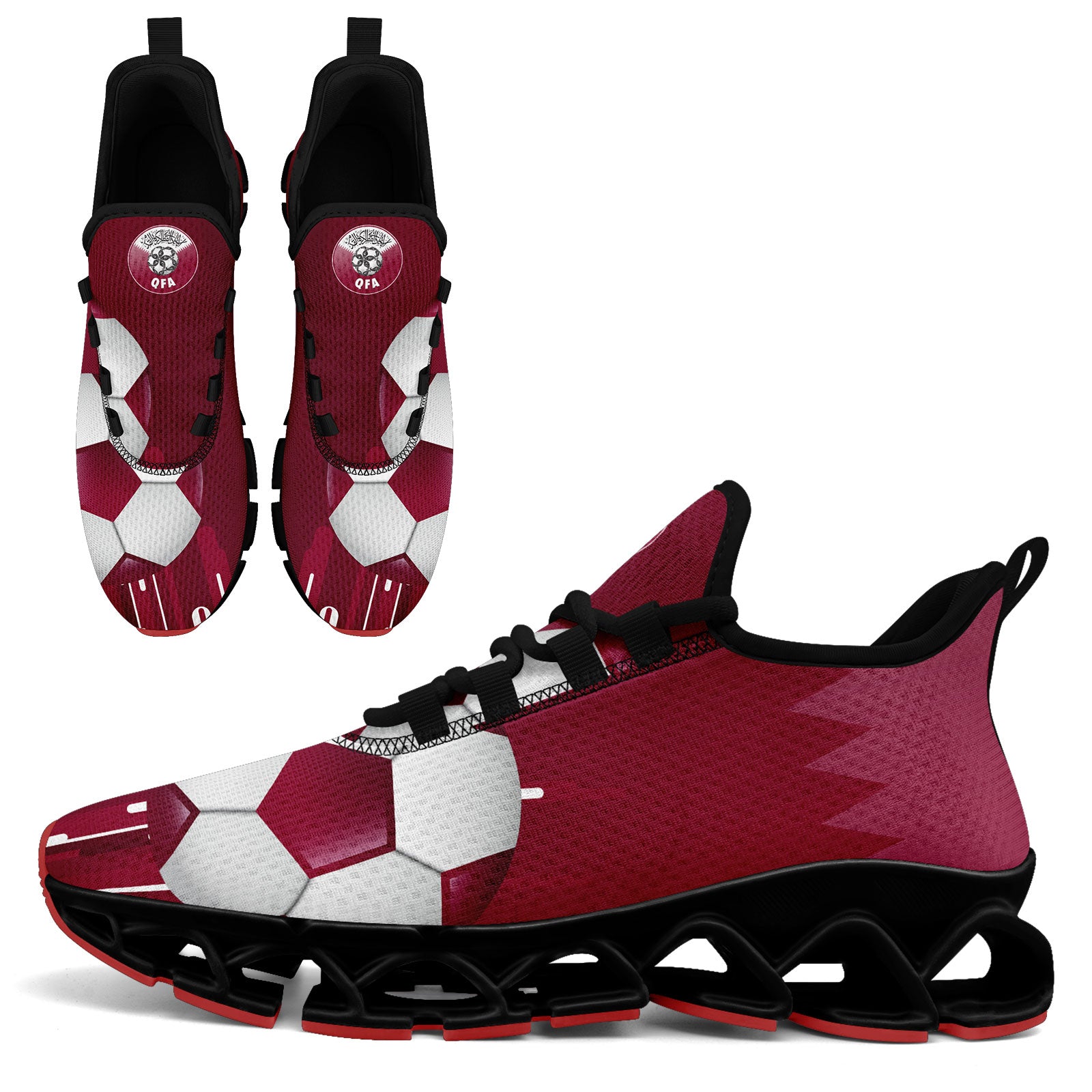 Custom Qatar 2026 World Cup High Quality Soccer Stadium Version Jersey Sneakers Sports Shoes and Hat Combo Offer Personalized Team Name and Logo ZH-F025144-3