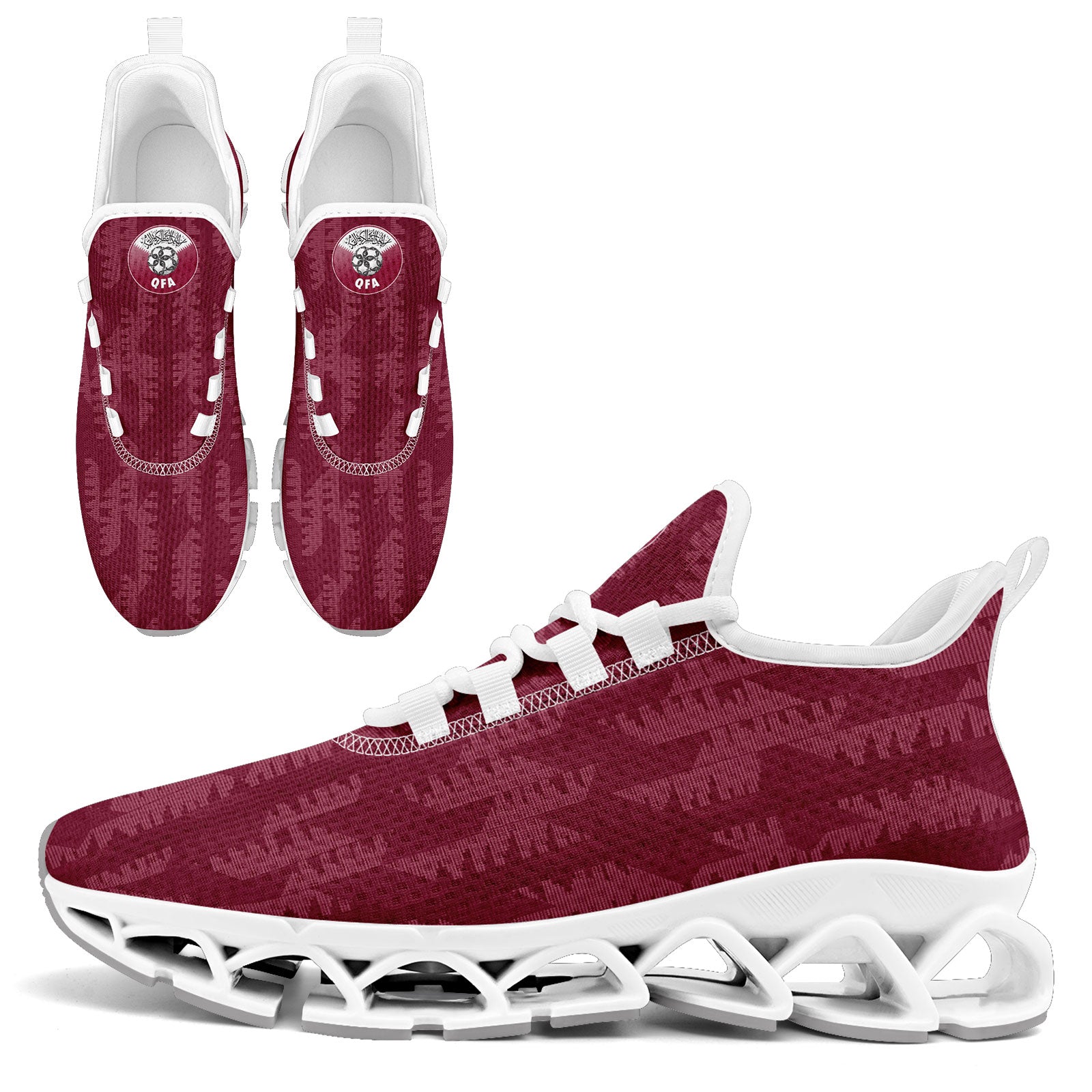 Custom Qatar 2026 World Cup High Quality Soccer Stadium Version Jersey Sneakers Sports Shoes and Hat Combo Offer Personalized Team Name and Logo ZH-F025144-4