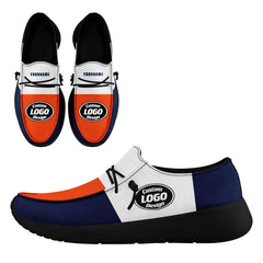 Custom Orange Blue White Denver Sneaker Shoes Combo Offer Personalized Combo ZH-D020289-10