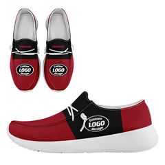 Custom Red Black Atlanta Sneaker Shoes Combo Offer Personalized Combo ZH-D020289-3