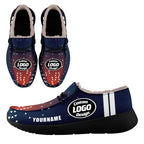Custom Orange Blue White Denver Sneaker Shoes Combo Offer Personalized Combo ZH-D020289-10