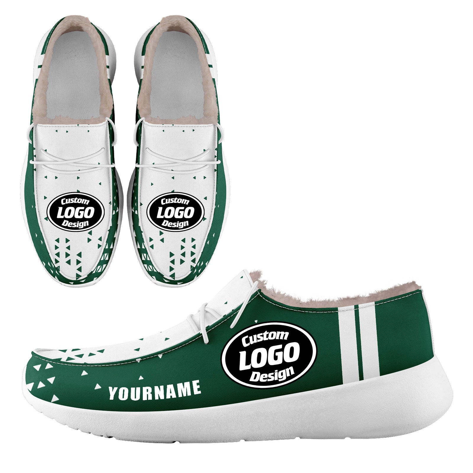 Custom Green White New York Sneaker Shoes Combo Offer Personalized Combo ZH-D020289-28