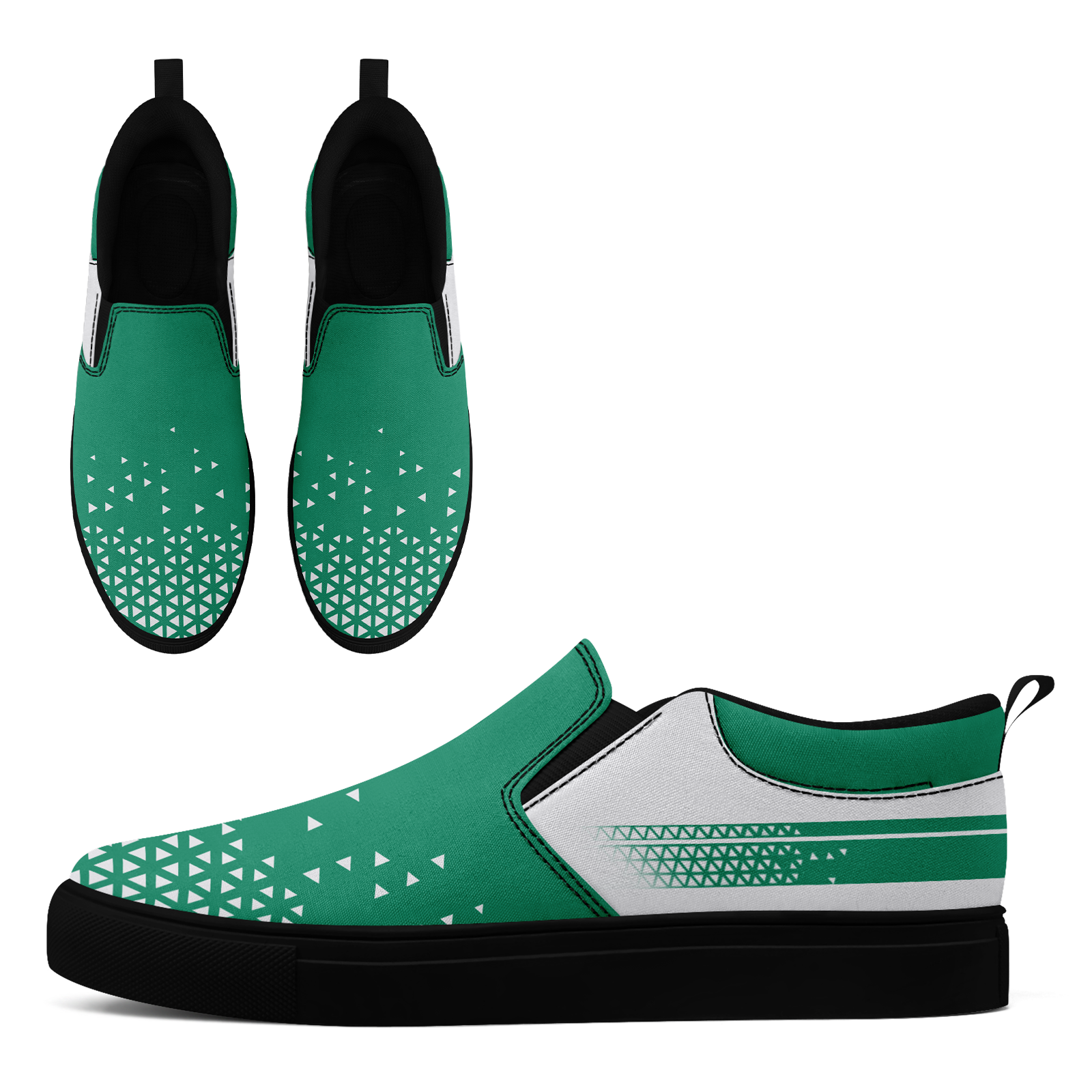Custom Canvas Sneakers Personalized Slip On Shoes FN071-E023042-10