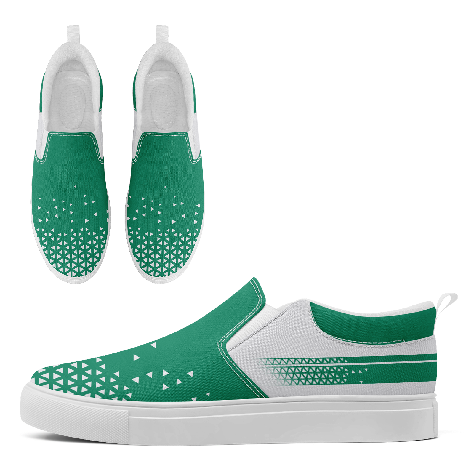 Custom Canvas Sneakers Personalized Slip On Shoes FN071-E023042-10