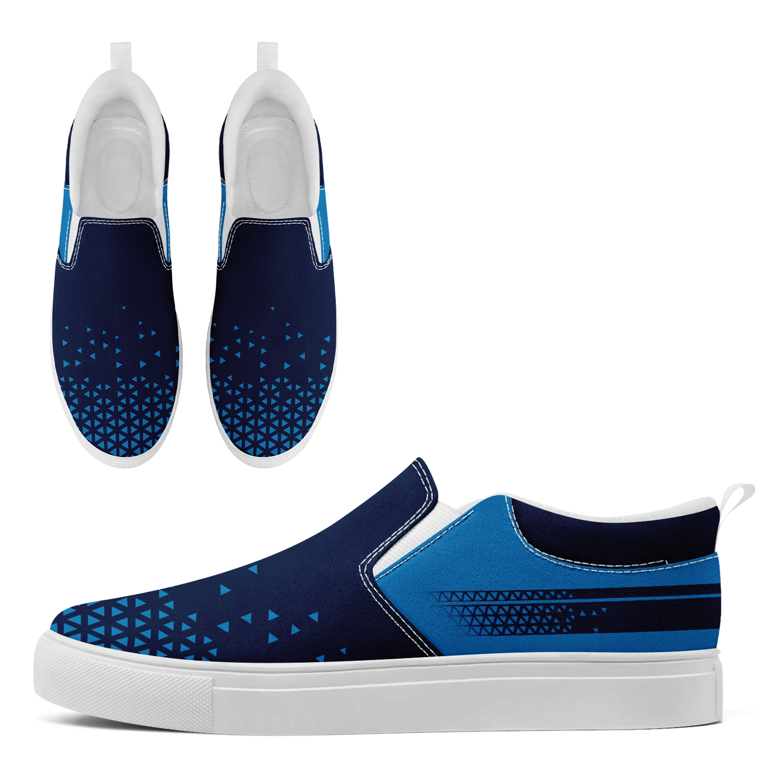 Custom Canvas Sneakers Personalized Slip On Shoes FN071-E023042-1