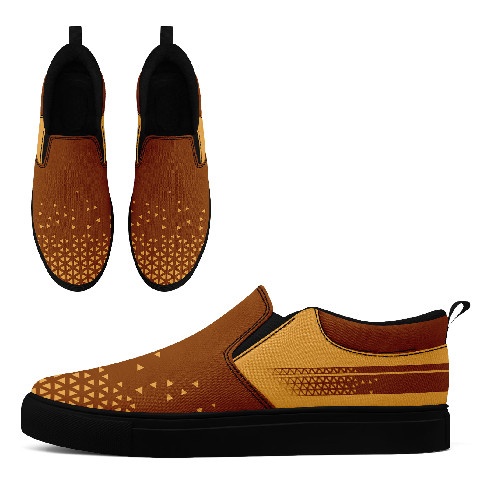 Custom Canvas Sneakers Personalized Slip On Shoes FN071-E023042-2
