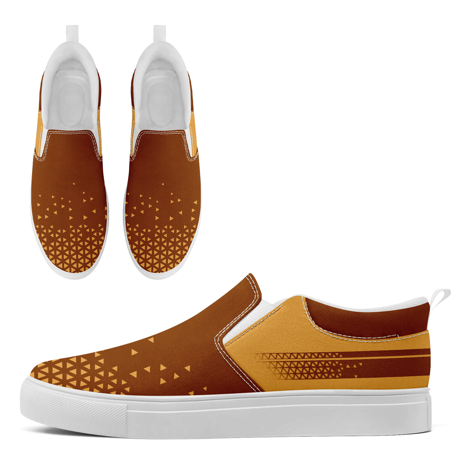 Custom Canvas Sneakers Personalized Slip On Shoes FN071-E023042-2