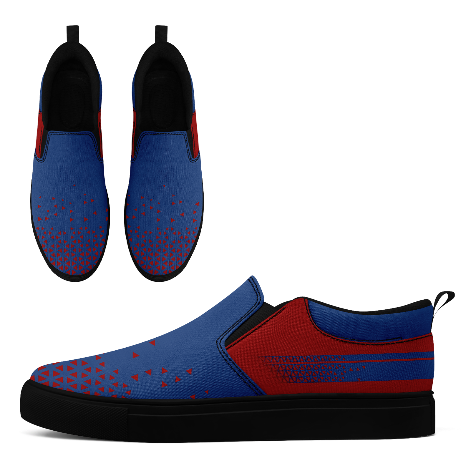Custom Canvas Sneakers Personalized Slip On Shoes FN071-E023042-3