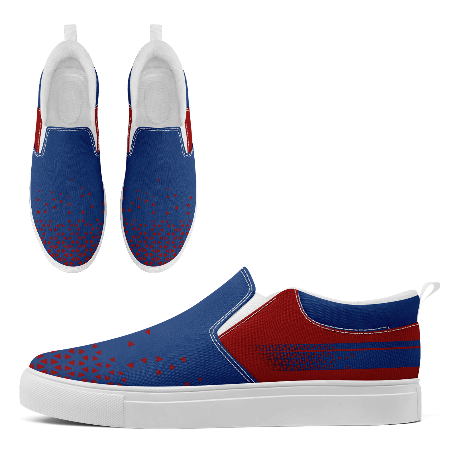 Custom Canvas Sneakers Personalized Slip On Shoes FN071-E023042-3