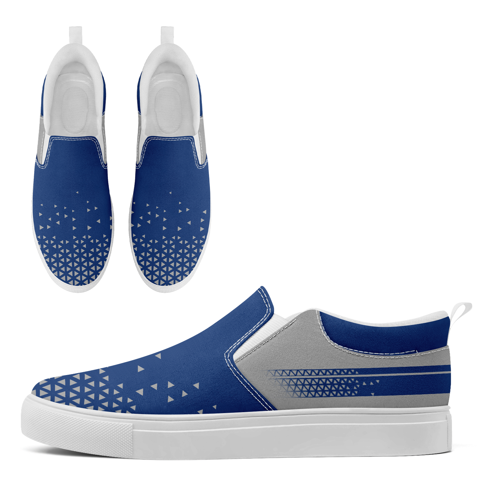 Custom Canvas Sneakers Personalized Slip On Shoes FN071-E023042-4