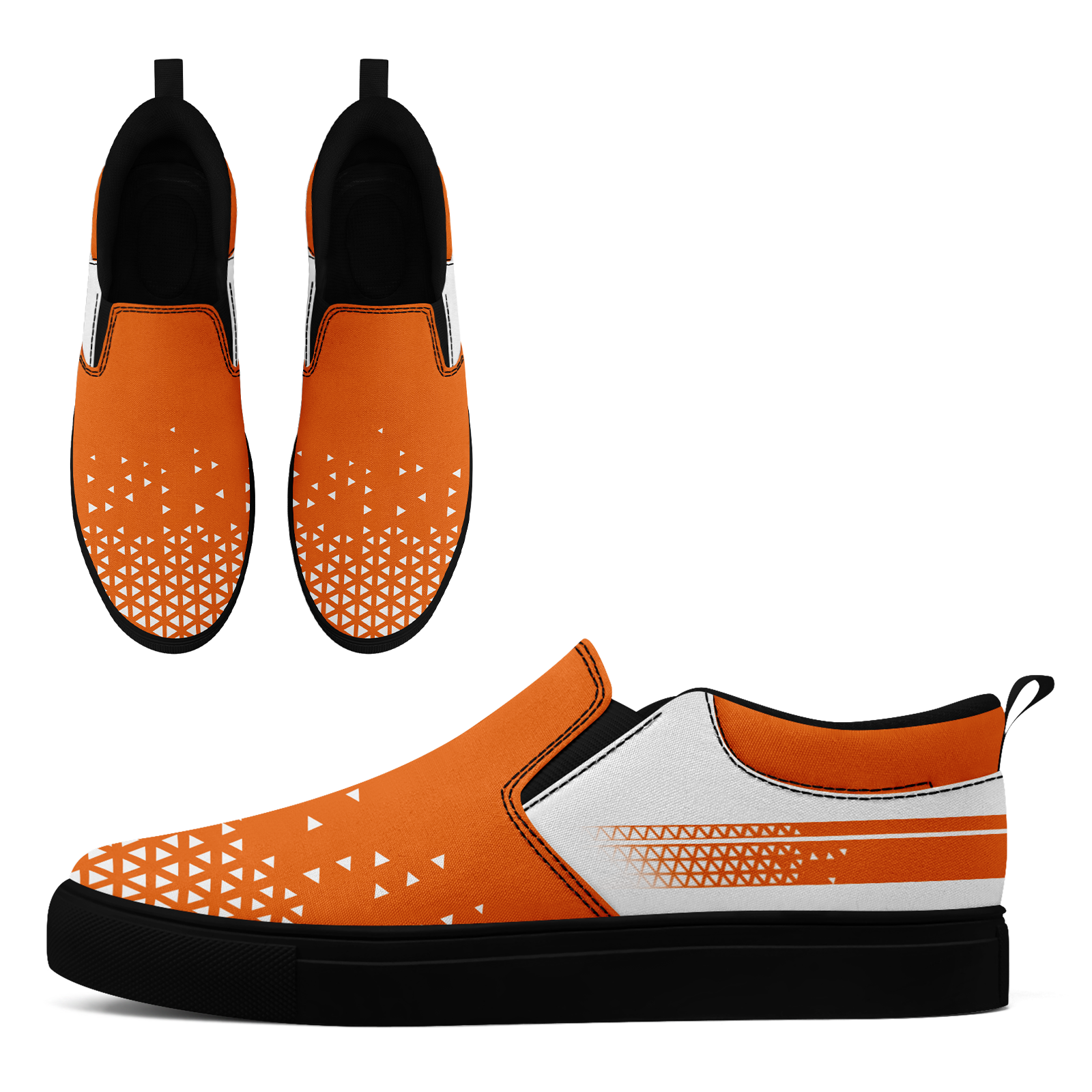 Custom Canvas Sneakers Personalized Slip On Shoes FN071-E023042-5