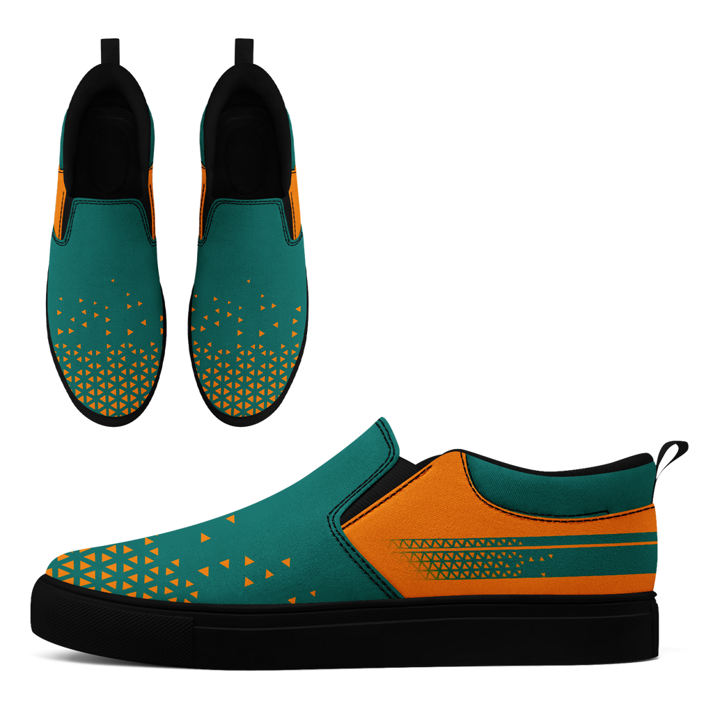 Custom Canvas Sneakers Personalized Slip On Shoes FN071-E023042-6