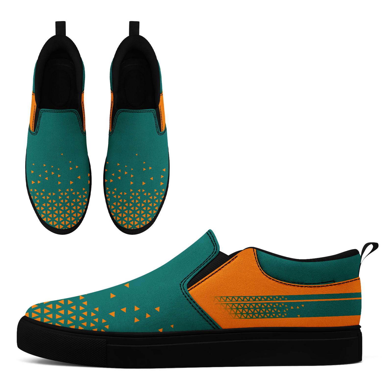 Custom Canvas Sneakers Personalized Slip On Shoes FN071-E023042-6