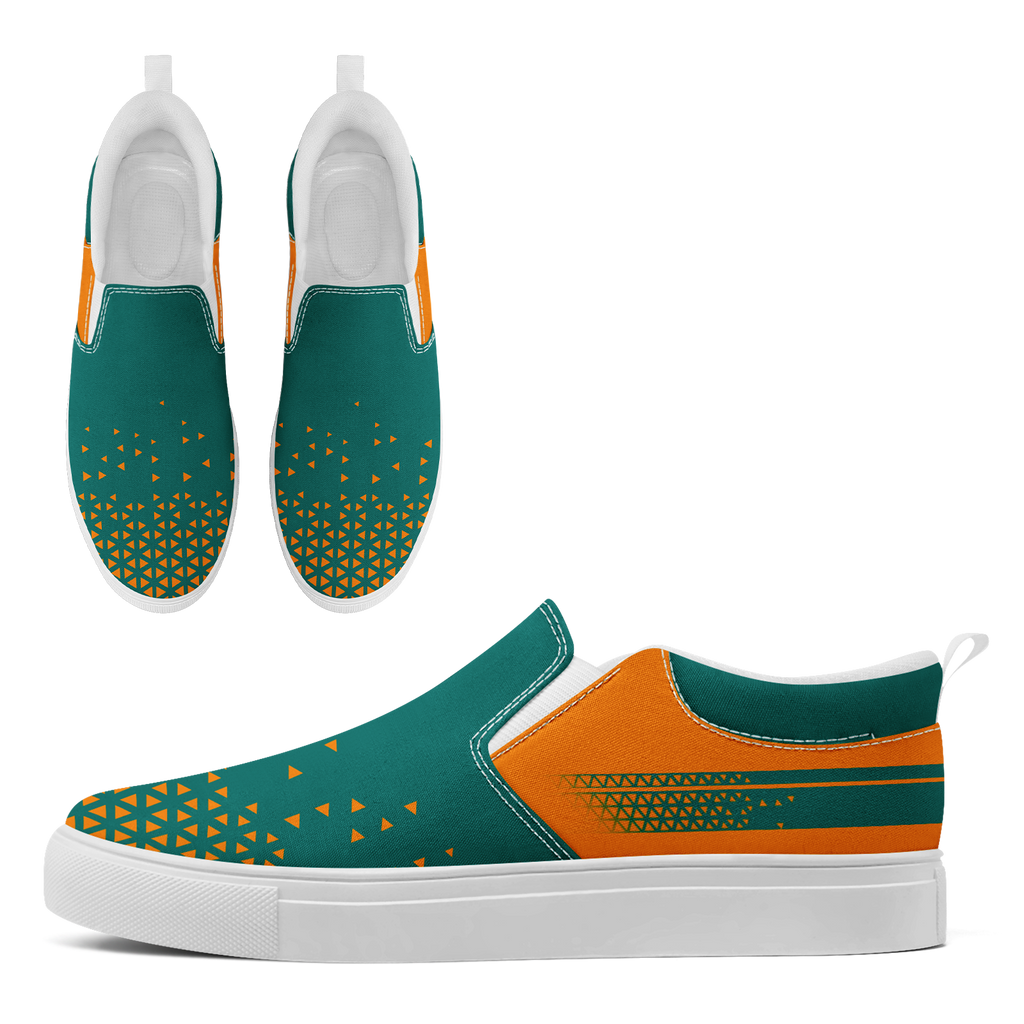 Custom Canvas Sneakers Personalized Slip On Shoes FN071-E023042-6
