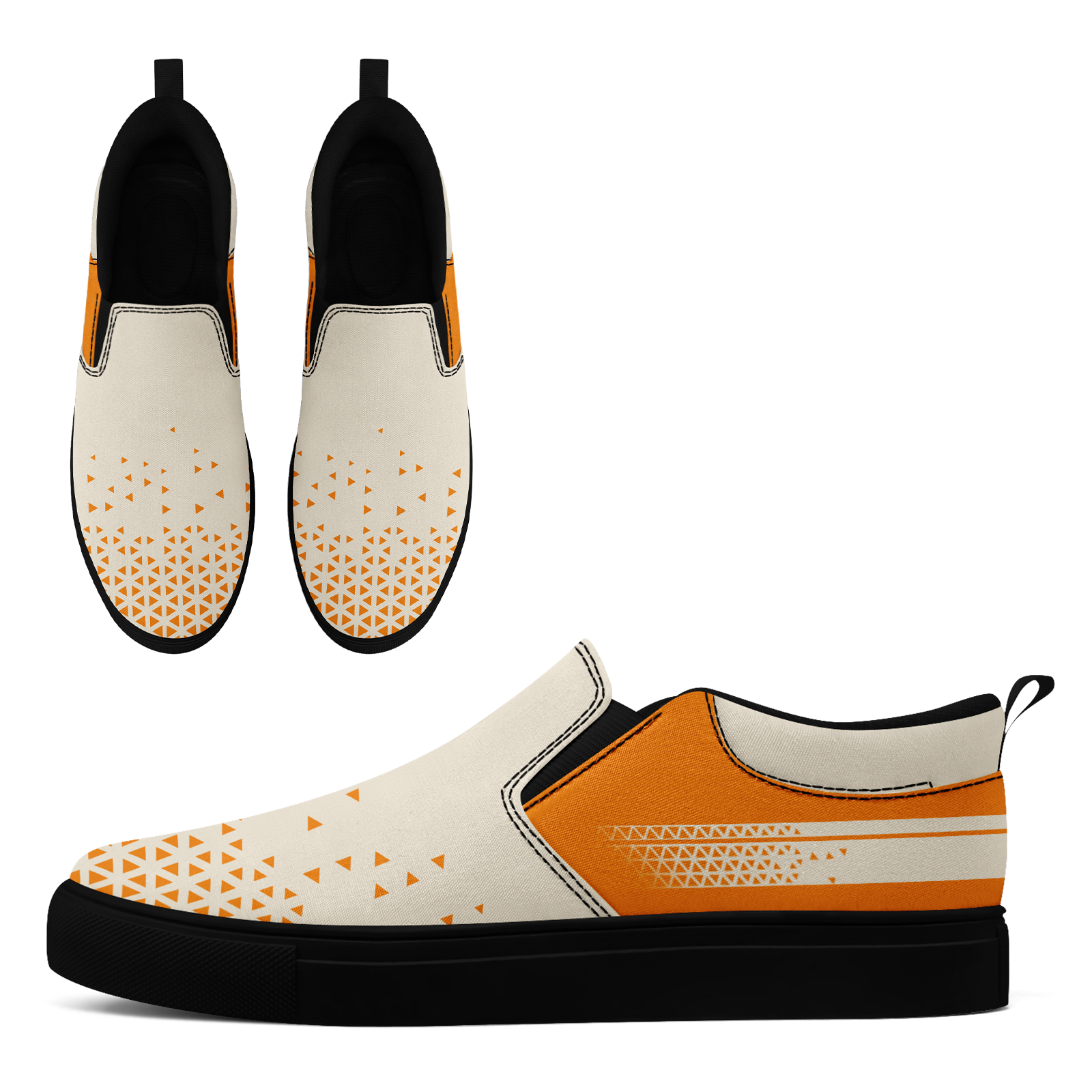 Custom Canvas Sneakers Personalized Slip On Shoes FN071-E023042-7