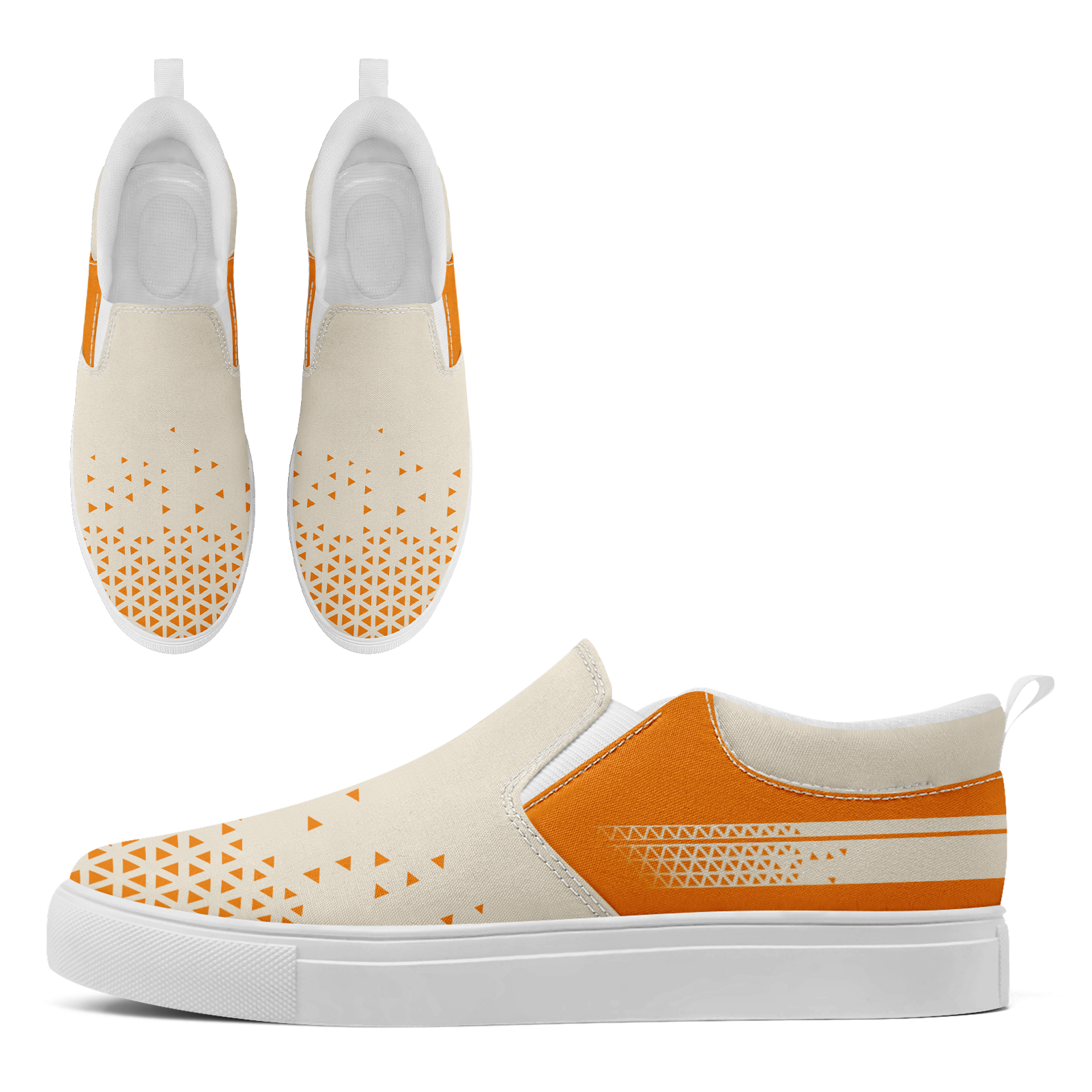 Custom Canvas Sneakers Personalized Slip On Shoes FN071-E023042-7