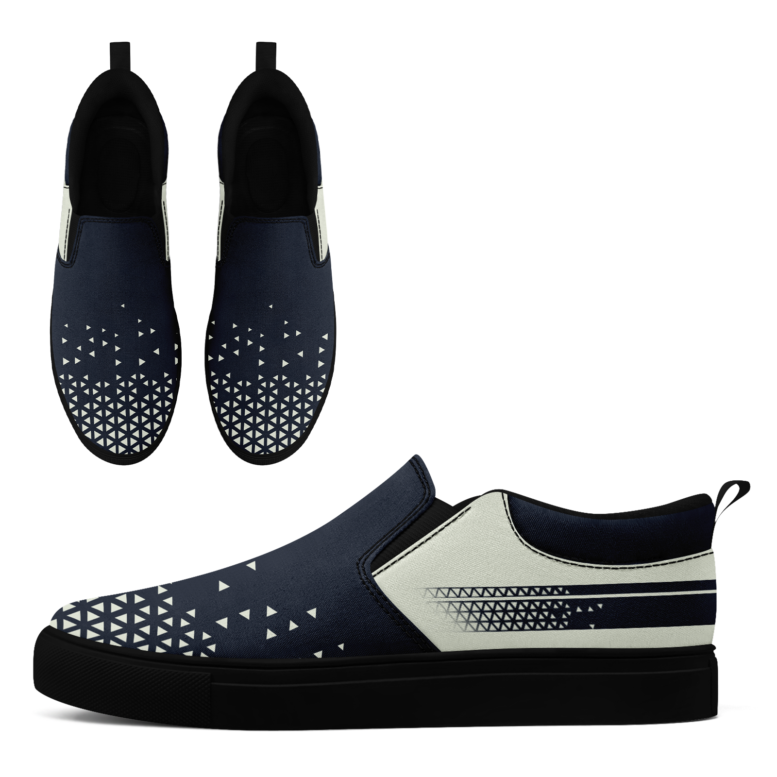 Custom Canvas Sneakers Personalized Slip On Shoes FN071-E023042-8