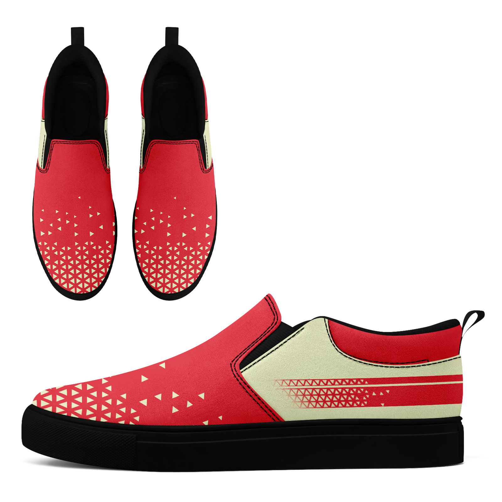 Custom Canvas Sneakers Personalized Slip On Shoes FN071-E023042-9