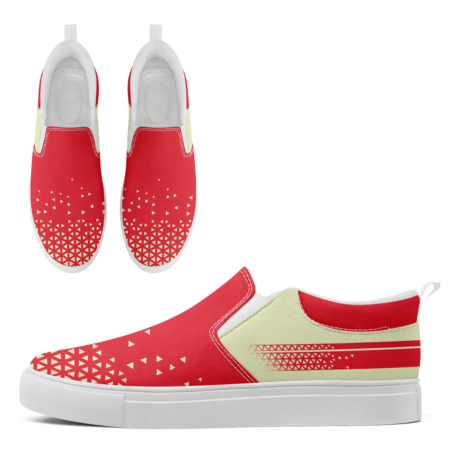 Custom Canvas Sneakers Personalized Slip On Shoes FN071-E023042-9