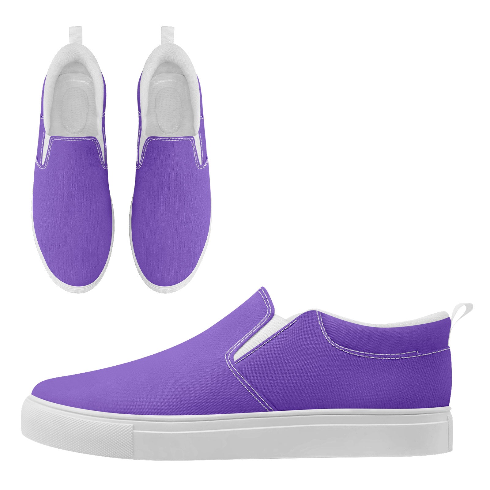 Custom Canvas Sneakers Personalized Slip On Shoes FN071-E028030-10