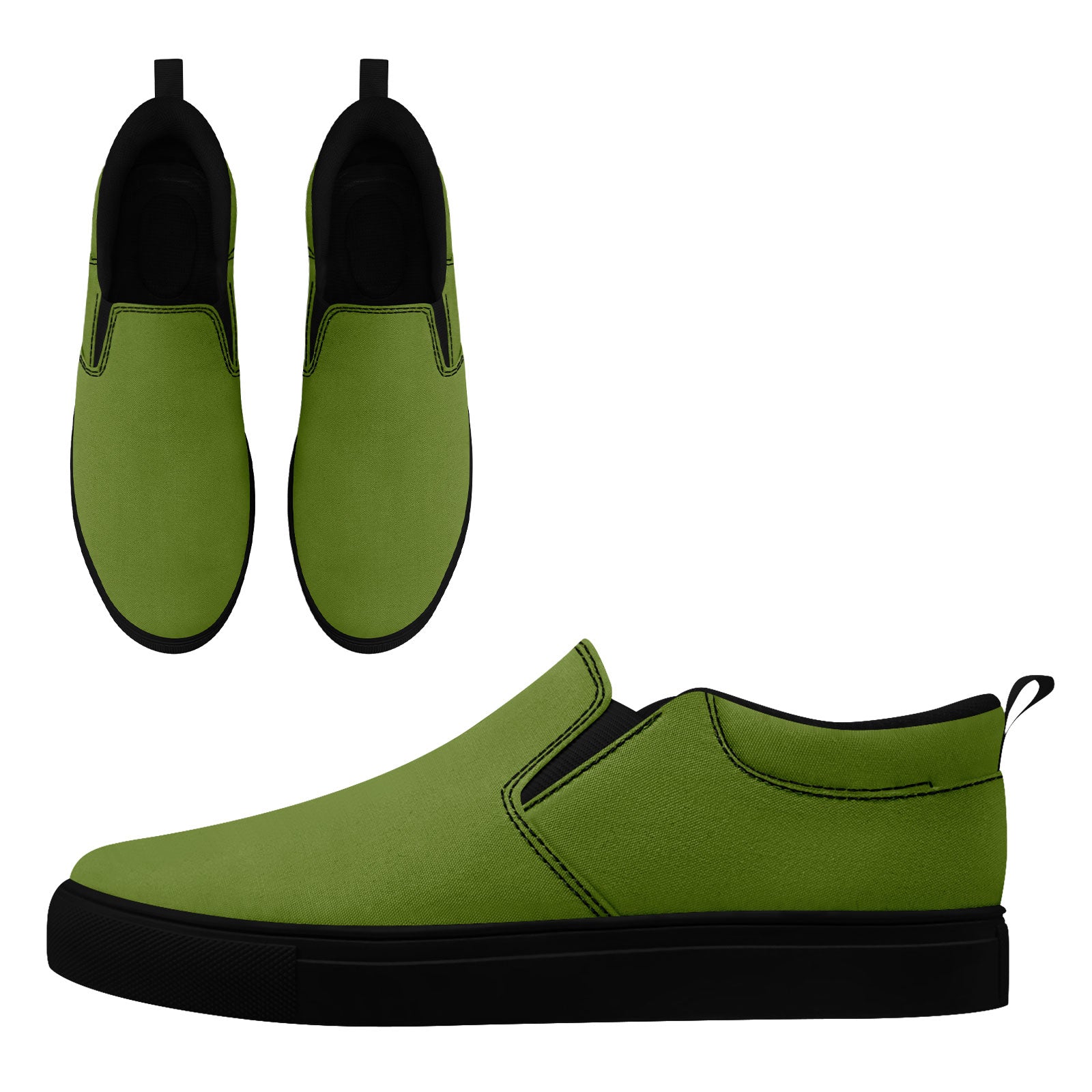 Custom Canvas Sneakers Personalized Slip On Shoes FN071-E028030-7