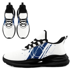 Custom Indianapolis Personalized Team NFL Fan Gear Sneakers – Unisex Gameday Athletic Shoes Custom Team Name Sports Runners FN079-E020219-14