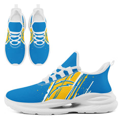 Custom Los Angeles Personalized Team NFL Fan Gear Sneakers – Unisex Gameday Athletic Shoes Custom Team Name Sports Runners FN079-E020219-22