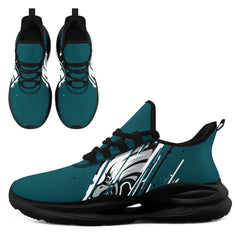 Custom Philadelphia Personalized Team NFL Fan Gear Sneakers – Unisex Gameday Athletic Shoes Custom Team Name Sports Runners FN079-E020219-23