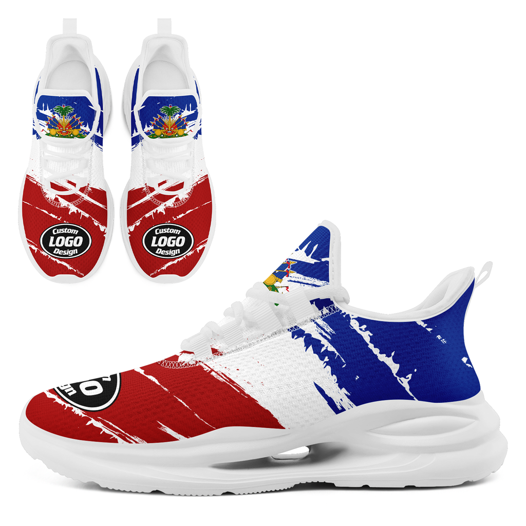 Custom Haiti 2026 World Cup High Quality Soccer Stadium Version Jersey Sneakers Sports Shoes and Hat Combo Offer Personalized Team Name and Logo ZH-F00667-1