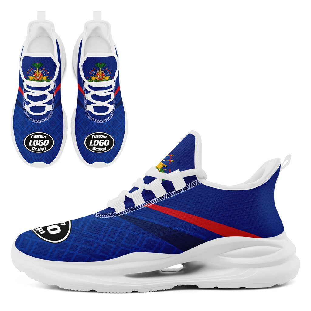 Custom Haiti 2026 World Cup High Quality Soccer Stadium Version Jersey Sneakers Sports Shoes and Hat Combo Offer Personalized Team Name and Logo ZH-F00667-3