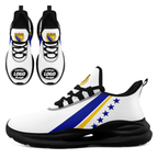 Custom Bosnia and Herzegovina 2026 World Cup High Quality Soccer Stadium Version Jersey Sneakers Sports Shoes and Hat Combo Offer Personalized Team Name and Logo ZH-F006103-1