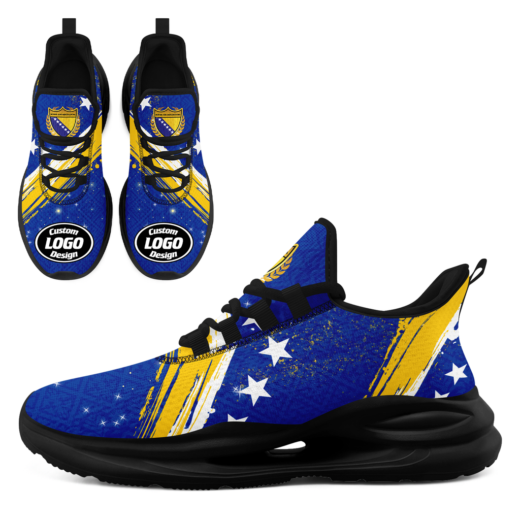 Custom Bosnia and Herzegovina 2026 World Cup High Quality Soccer Stadium Version Jersey Sneakers Sports Shoes and Hat Combo Offer Personalized Team Name and Logo ZH-F006103-5