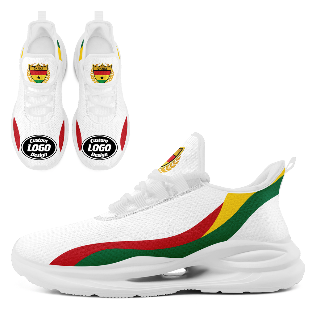 Custom Ghana 2026 World Cup High Quality Soccer Stadium Version Jersey Sneakers Sports Shoes and Hat Combo Offer Personalized Team Name and Logo ZH-F006104-2