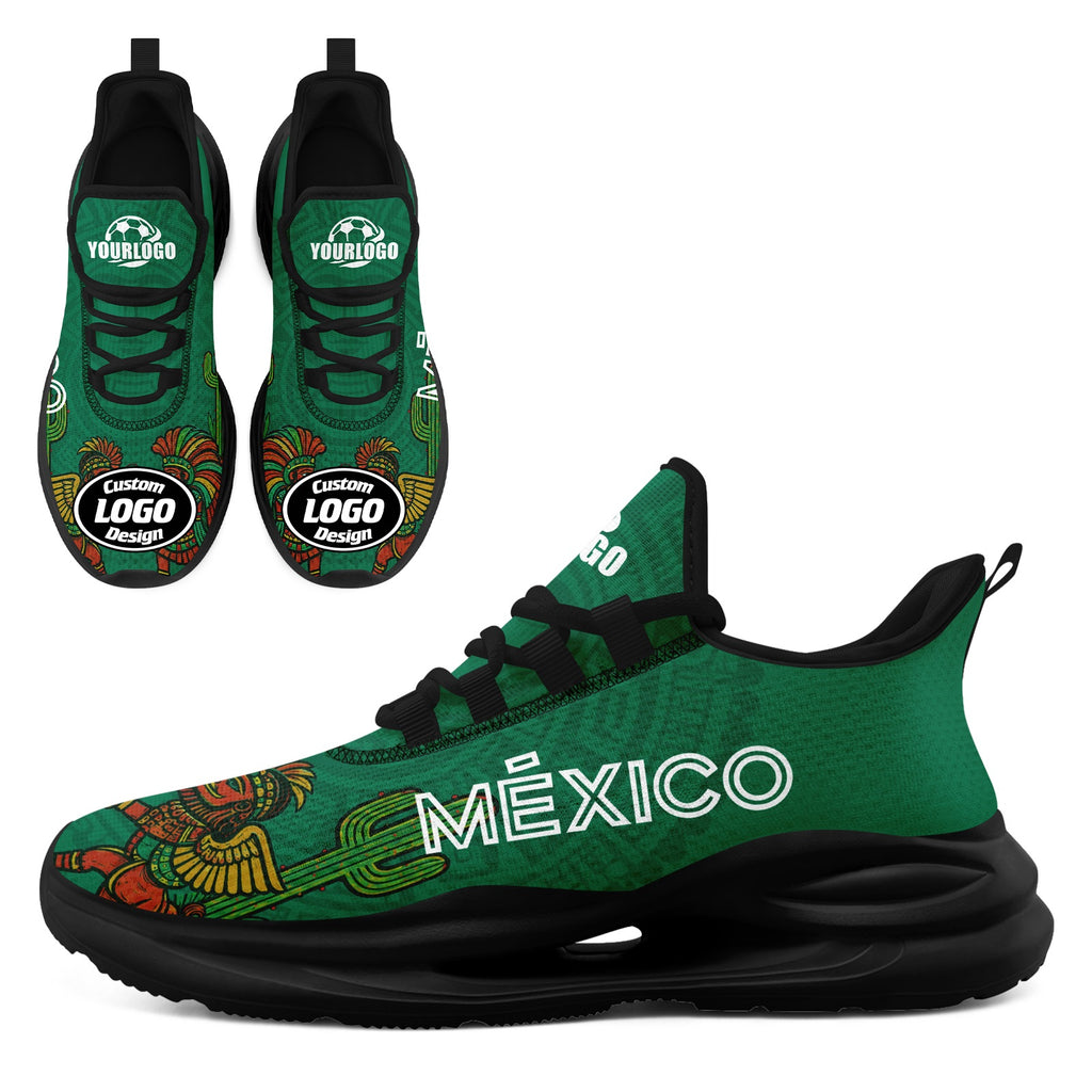 Custom Mexico 2026 World Cup High Quality Soccer Stadium Version Jersey Sneakers Sports Shoes and Hat Combo Offer Personalized Team Name and Logo ZH-F007043-004