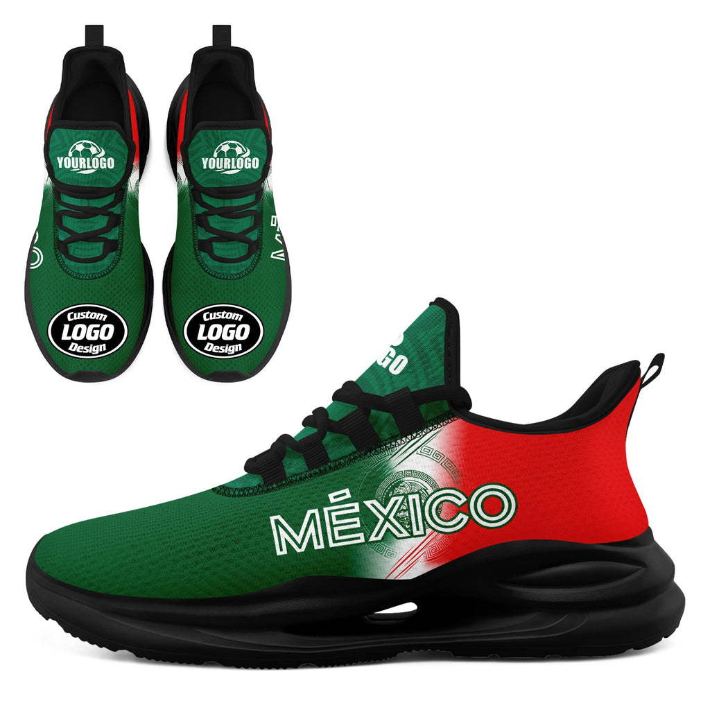 Custom Mexico 2026 World Cup High Quality Soccer Stadium Version Jersey Sneakers Sports Shoes and Hat Combo Offer Personalized Team Name and Logo ZH-F007043-005
