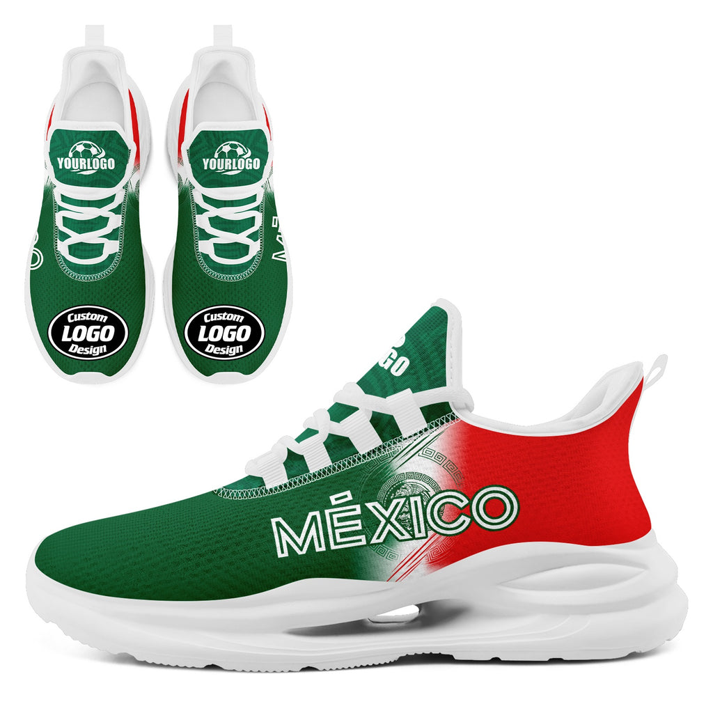 Custom Mexico 2026 World Cup High Quality Soccer Stadium Version Jersey Sneakers Sports Shoes and Hat Combo Offer Personalized Team Name and Logo ZH-F007043-005