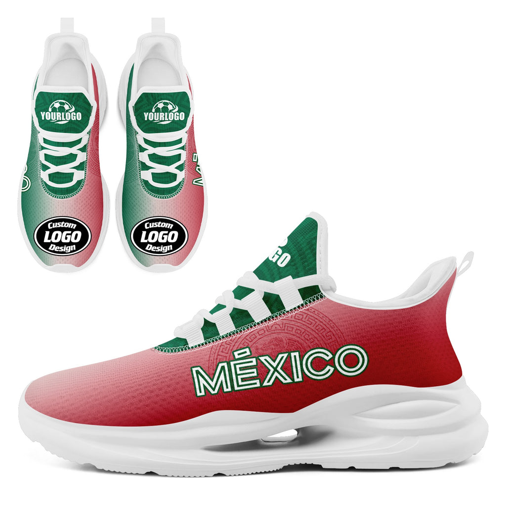Custom Mexico 2026 World Cup High Quality Soccer Stadium Version Jersey Sneakers Sports Shoes and Hat Combo Offer Personalized Team Name and Logo ZH-F007043-007