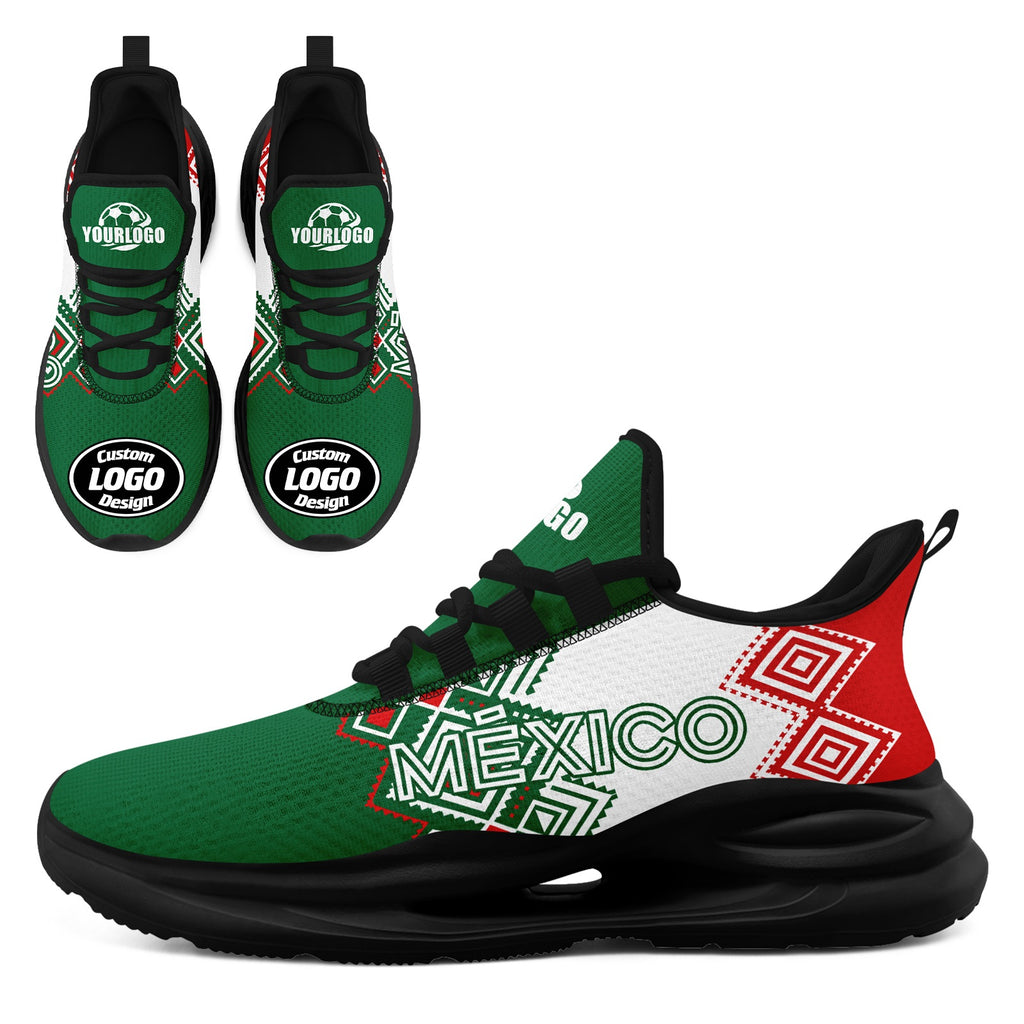Custom Mexico 2026 World Cup High Quality Soccer Stadium Version Jersey Sneakers Sports Shoes and Hat Combo Offer Personalized Team Name and Logo ZH-F007043-009