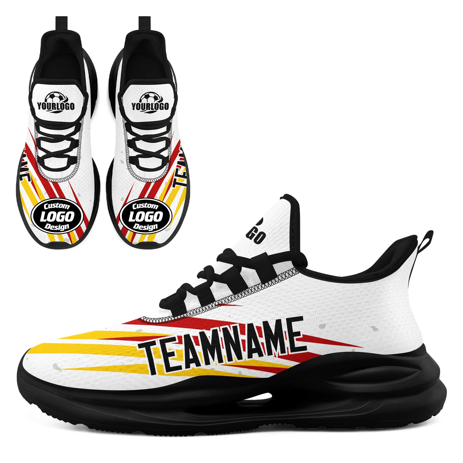 Custom Germany 2026 World Cup High Quality Soccer Stadium Version Jersey Sneakers Sports Shoes and Hat Combo Offer Personalized Team Name and Logo ZH-F007046-006