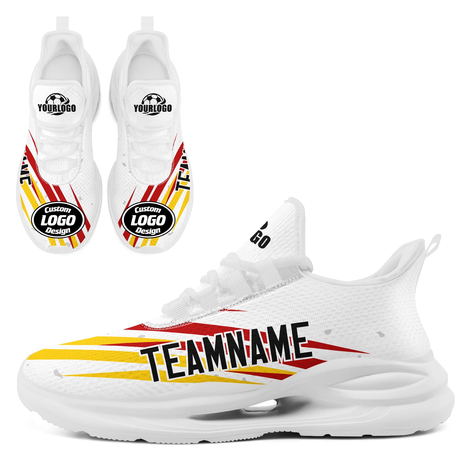 Custom Germany 2026 World Cup High Quality Soccer Stadium Version Jersey Sneakers Sports Shoes and Hat Combo Offer Personalized Team Name and Logo ZH-F007046-006