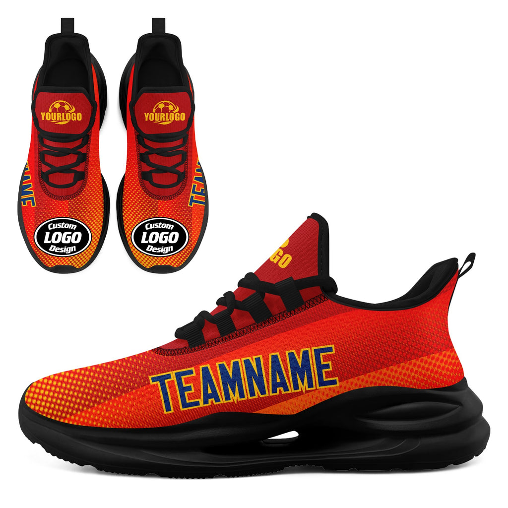 Custom Spain 2026 World Cup High Quality Soccer Stadium Version Jersey Sneakers Sports Shoes and Hat Combo Offer Personalized Team Name and Logo ZH-F007049-001