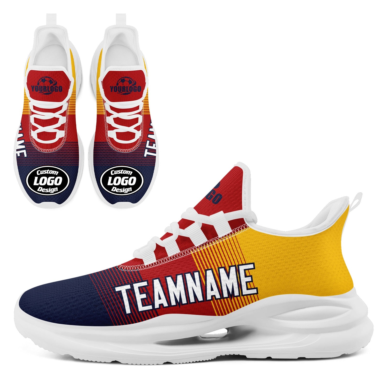Custom Spain 2026 World Cup High Quality Soccer Stadium Version Jersey Sneakers Sports Shoes and Hat Combo Offer Personalized Team Name and Logo ZH-F007049-008