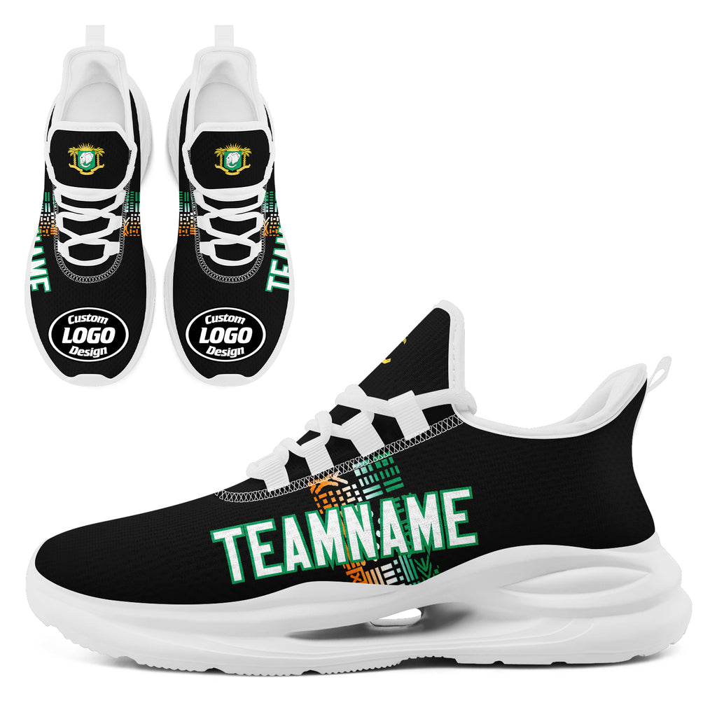 Custom Ivory Coast 2026 World Cup High Quality Soccer Stadium Version Jersey Sneakers Sports Shoes and Hat Combo Offer Personalized Team Name and Logo ZH-F007055-008