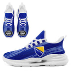 Custom Bosnia and Herzegovina 2026 World Cup High Quality Soccer Stadium Version Jersey Sneakers Sports Shoes and Hat Combo Offer Personalized Team Name and Logo ZH-F007062-006