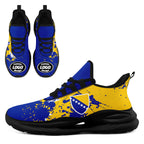 Custom Bosnia and Herzegovina 2026 World Cup High Quality Soccer Stadium Version Jersey Sneakers Sports Shoes and Hat Combo Offer Personalized Team Name and Logo ZH-F007062-008