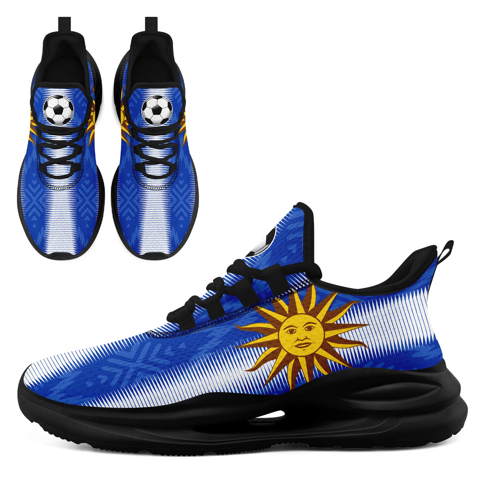 Custom Uruguay 2026 World Cup High Quality Soccer Stadium Version Jersey Sneakers Sports Shoes and Hat Combo Offer Personalized Team Name and Logo ZH-F025155-1