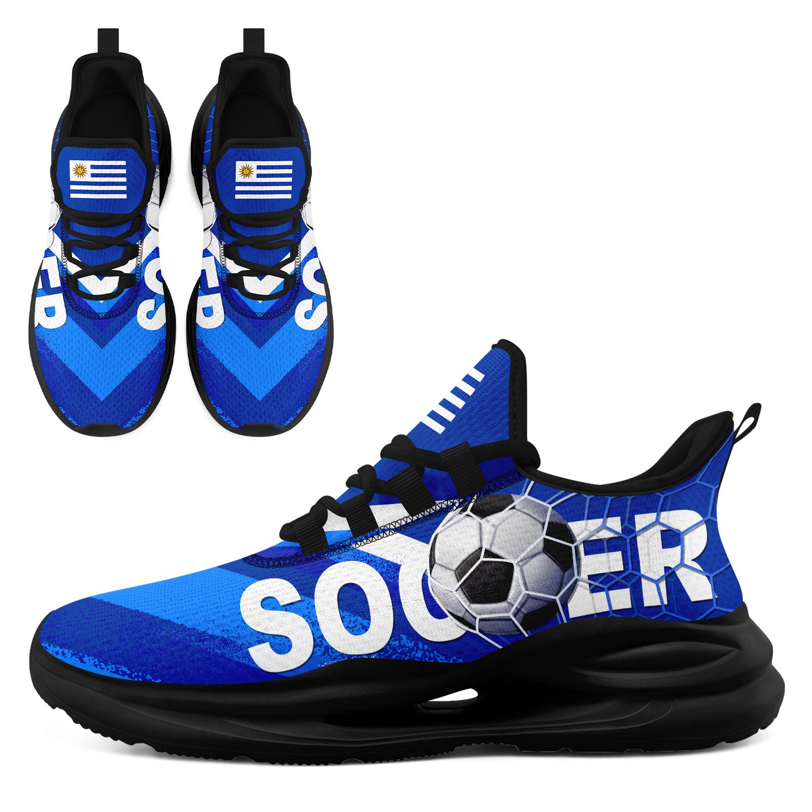 Custom Uruguay 2026 World Cup High Quality Soccer Stadium Version Jersey Sneakers Sports Shoes and Hat Combo Offer Personalized Team Name and Logo ZH-F025155-5