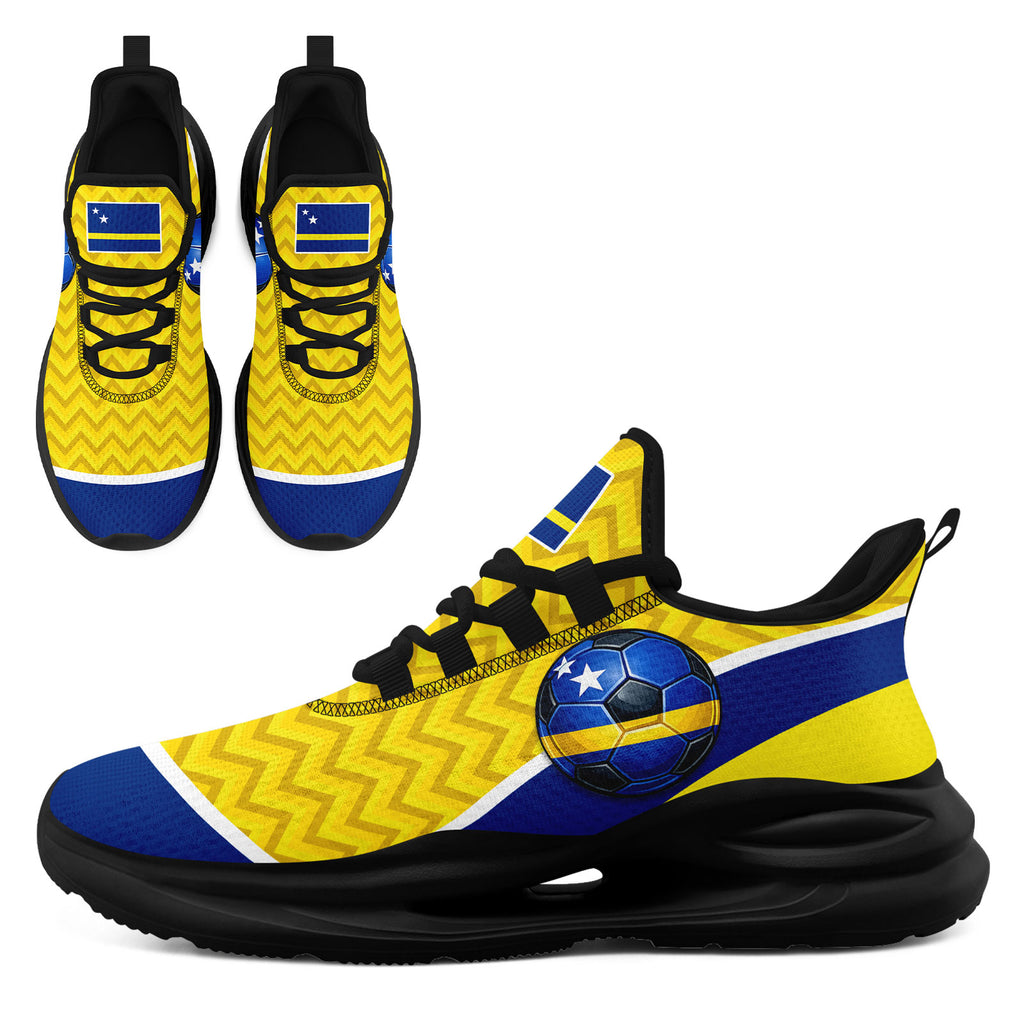 Custom Curaçao 2026 World Cup High Quality Soccer Stadium Version Jersey Sneakers Sports Shoes and Hat Combo Offer Personalized Team Name and Logo ZH-F025154-1